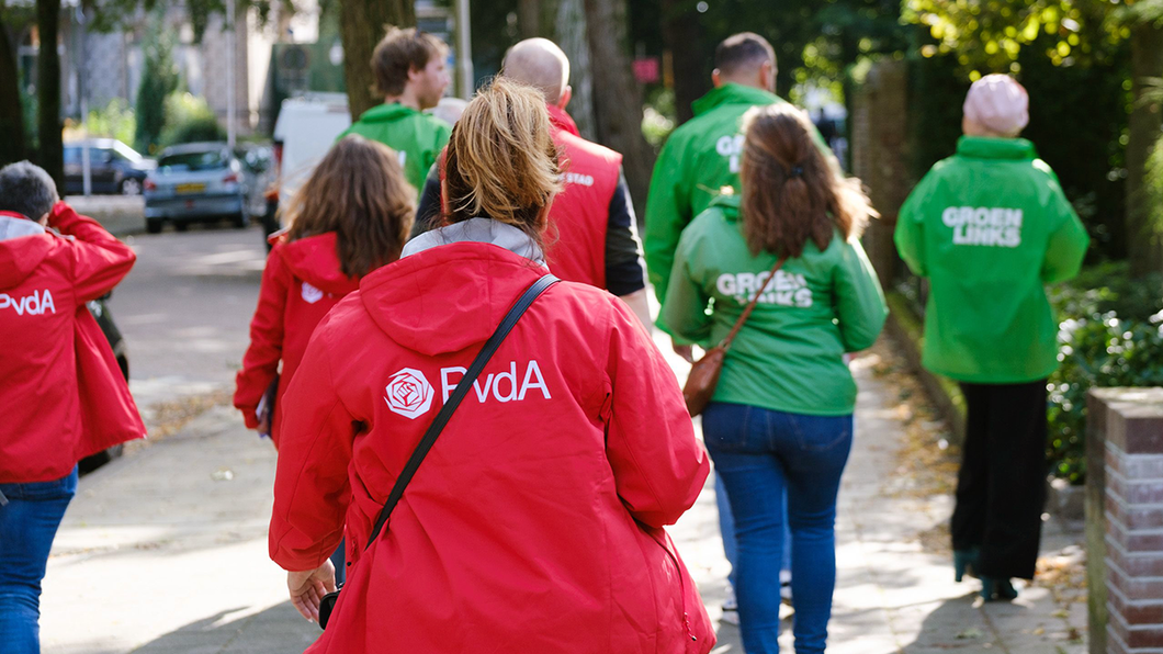 Huis-aan-huizen PvdA GroenLinks Opsterland